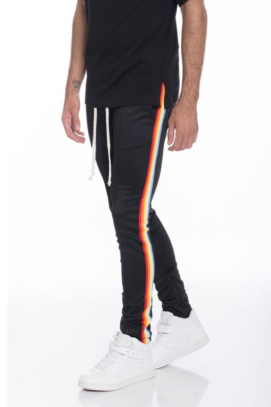 Rainbow Tape Track Pants