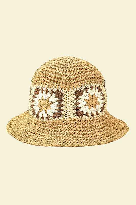 Crochet Granny Square Bucket Hat