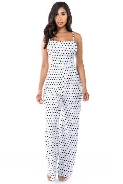 Sexy Jumpsuit Pock Dot