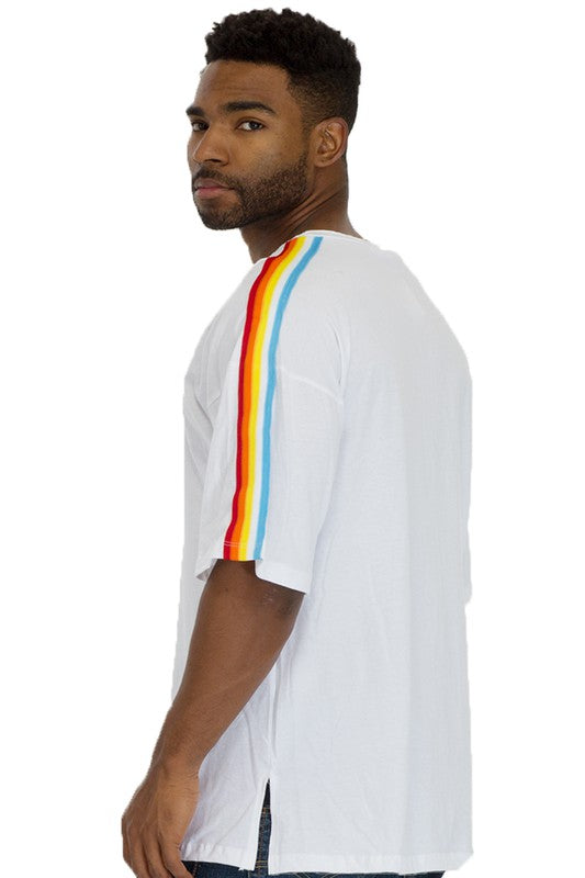 Rainbow Tape Short Sleeve T-Shirt