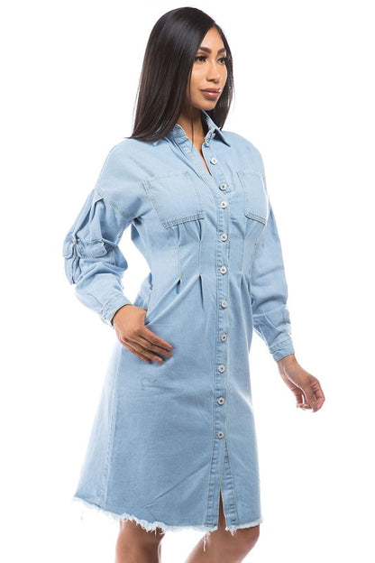 Not Choosy Denim Jacket Dress