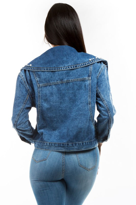 Pearls Denim Jacket