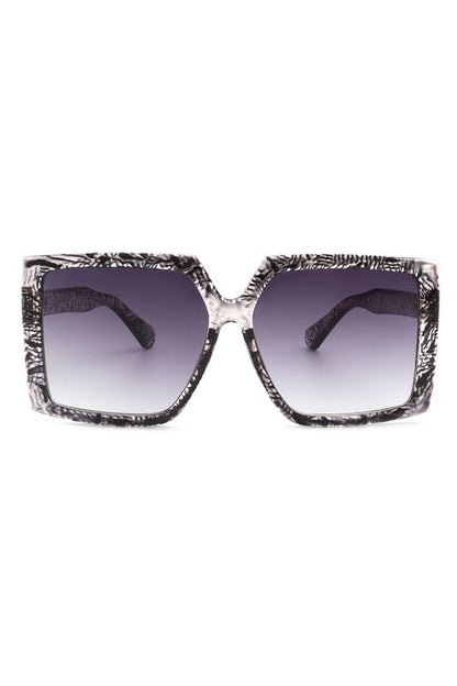 Women Square Retro Oversize Fashion Sunglasses