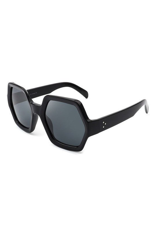 Square Oversize Geometric Hexagonal Sunglasses