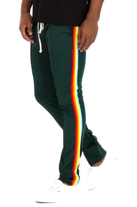 Rainbow Tape Track Pants