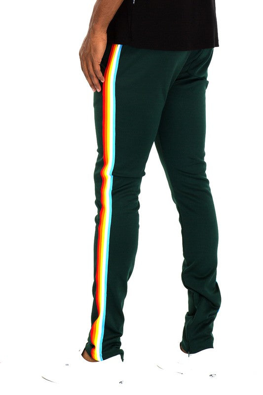 Rainbow Tape Track Pants