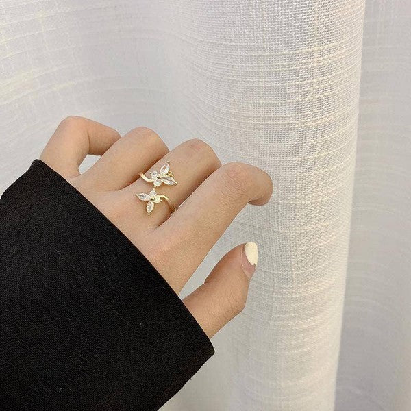 BUTTERFLY ZIRCON RING