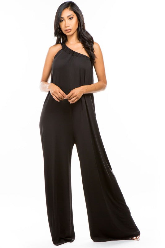 SEXY BELT PANT STYLE JUMPSUIT