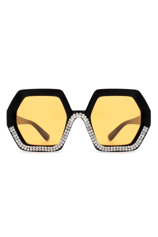 Women Oversize Rhinestone Fashion Sunglasses