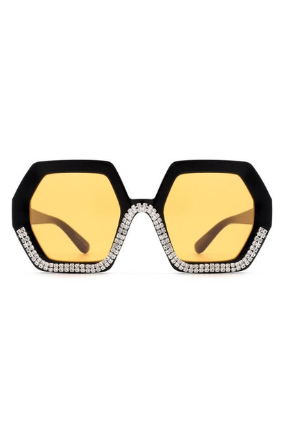 Women Oversize Rhinestone Fashion Sunglasses