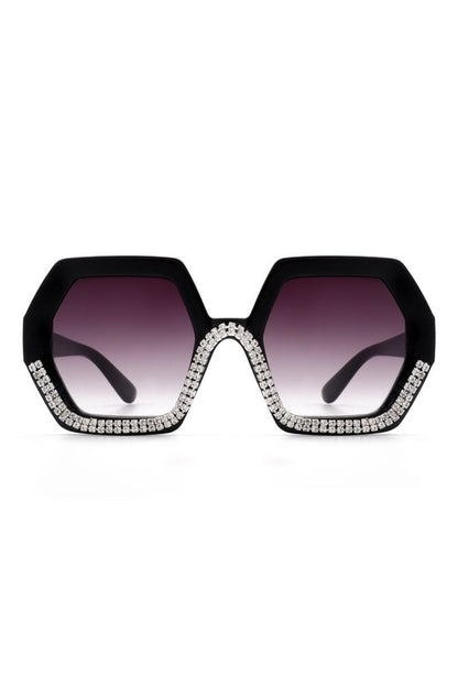 Women Oversize Rhinestone Fashion Sunglasses