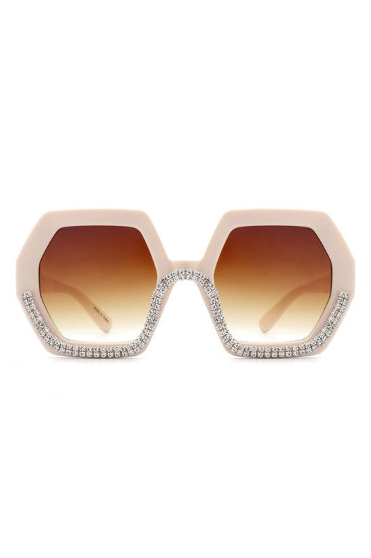 Women Oversize Rhinestone Fashion Sunglasses