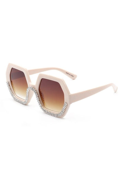 Women Oversize Rhinestone Fashion Sunglasses