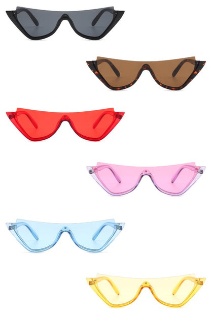 Retro Half Frame Fashion Cat Eye Sunglasses