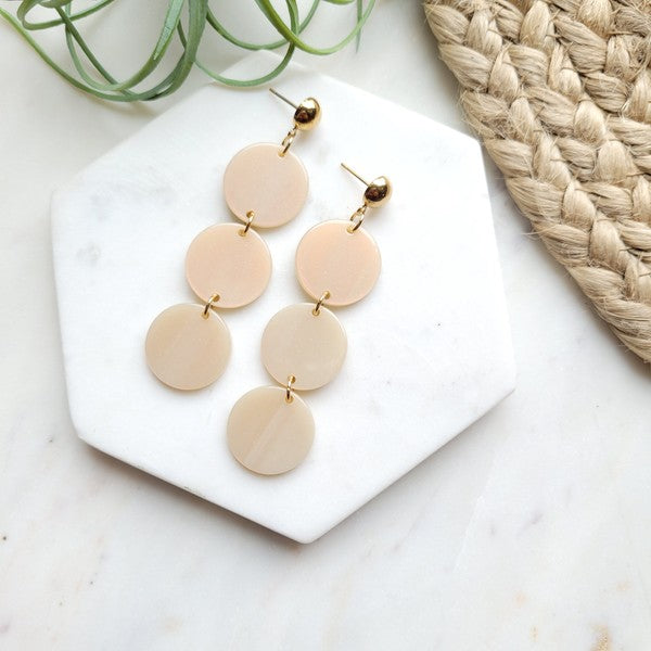 Elle Earrings - Linen