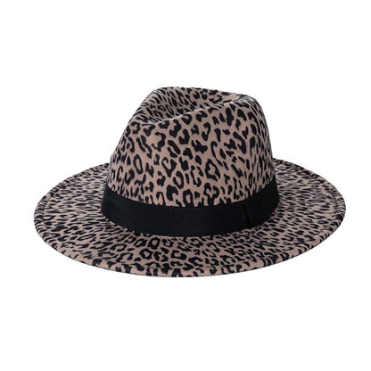 Leopard Print Fedora