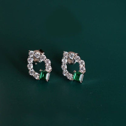 Classic Emerald Stud Earring