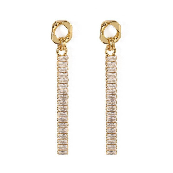 Modern Sparkling Zircon Earring