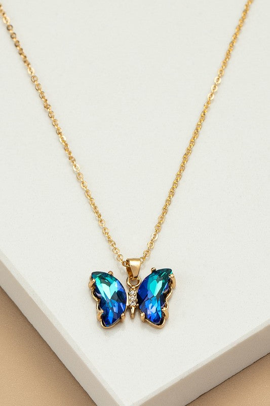 Aurora Boreali Butterfly Necklace