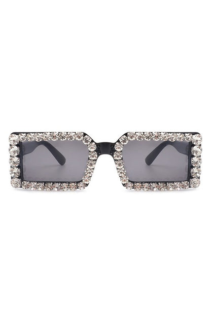 Rectangle Diamond Rhinestone Square Sunglasses