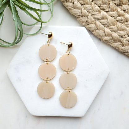 Elle Earrings - Linen