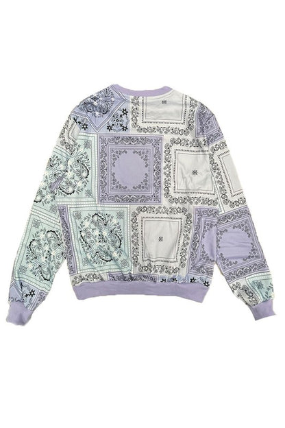 Paisley Bandana Print Crewneck