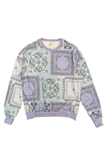 Paisley Bandana Print Crewneck