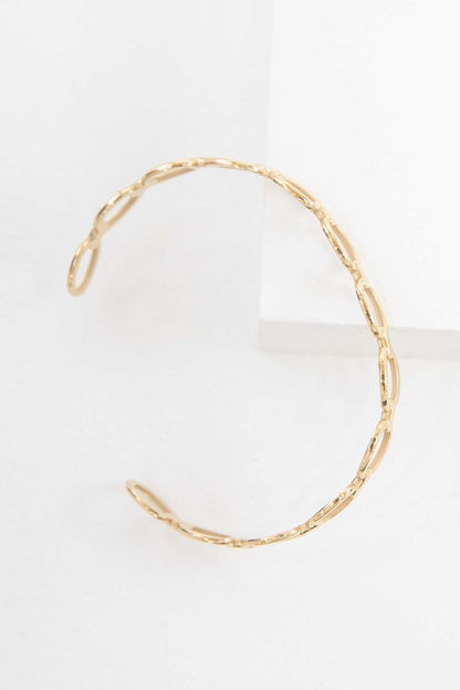 Oval Link Cuff Bracelet