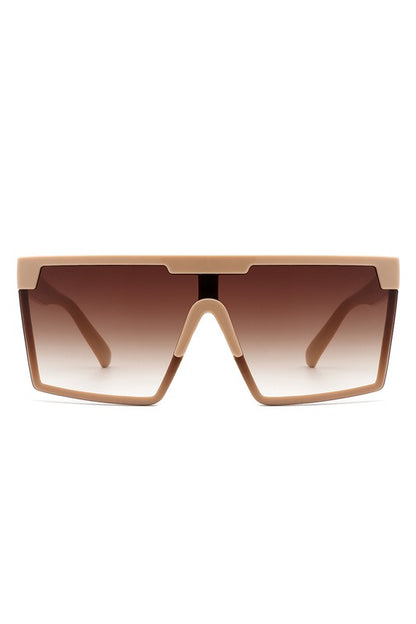 Oversize Square Flat Top Fashion Women Sunglasses