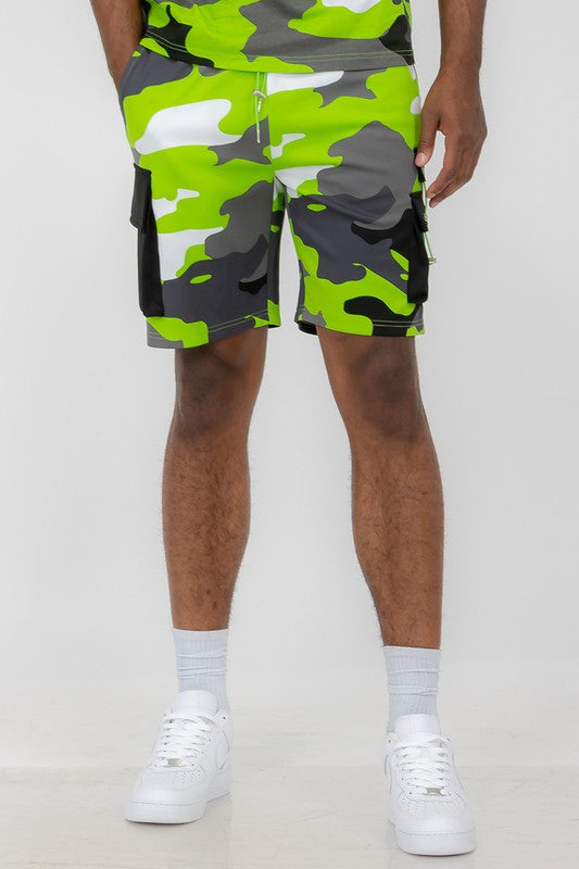 Full Camo Sweat Shorts