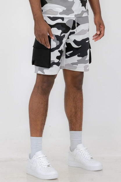 Full Camo Sweat Shorts