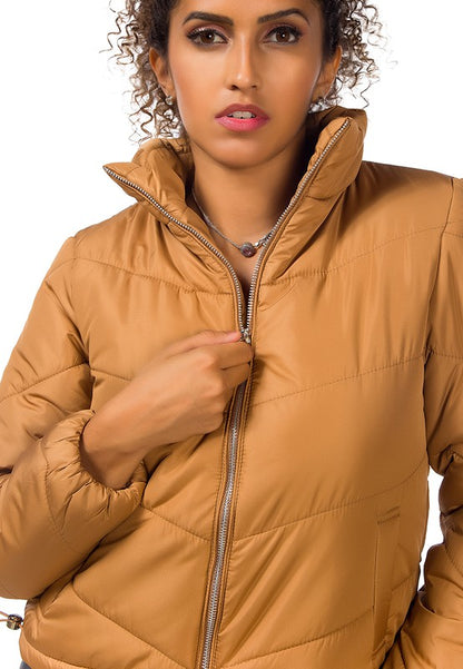 LONG SLEEVES PUFFER JACKET