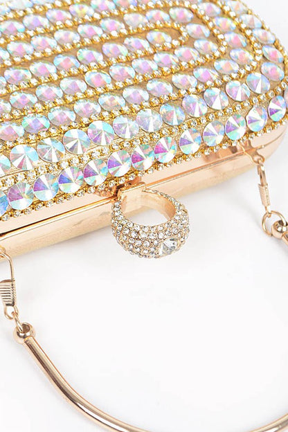 Crystal Iconic Convertible Box Clutch