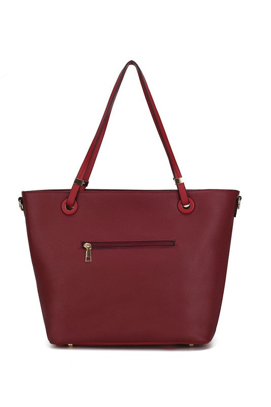 Vallie Color Block Tote Bag