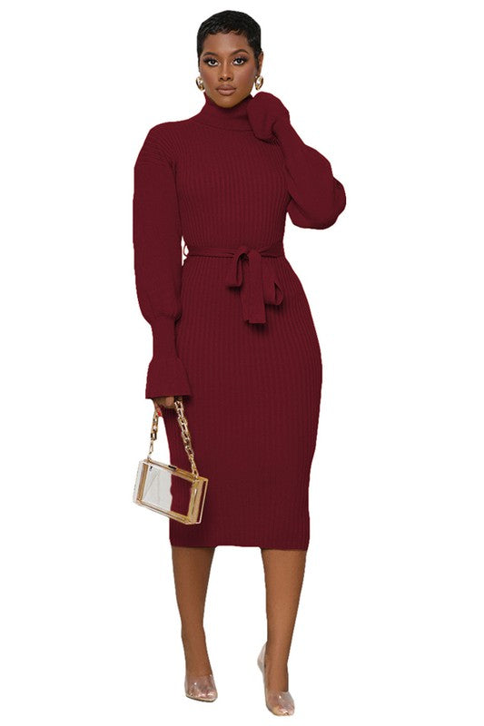 LONG MAXI SWEATER DRESS