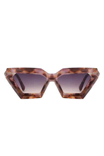 Retro Square Chunky Cat Eye Fashion Sunglasses