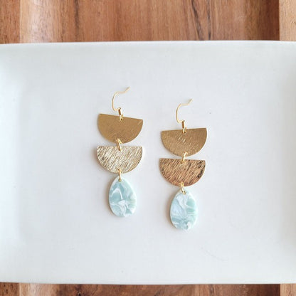 Aria Earrings - Aquamarine