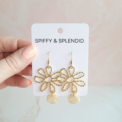 Maisy Earrings - Cream