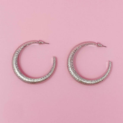 Textured Daily Hoop Earrings