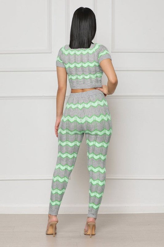 Knitwear 2 Piece Pant Set