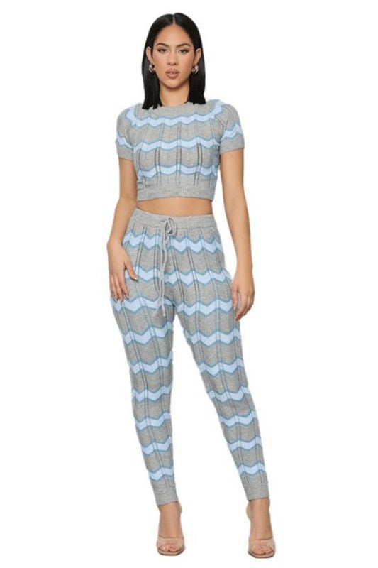 Knitwear 2 Piece Pant Set