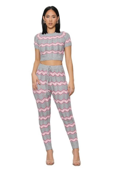 Knitwear 2 Piece Pant Set