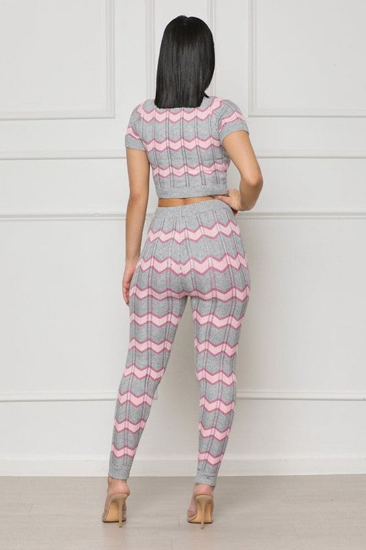 Knitwear 2 Piece Pant Set