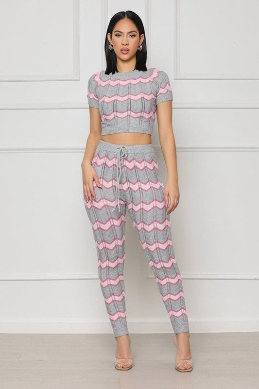 Knitwear 2 Piece Pant Set