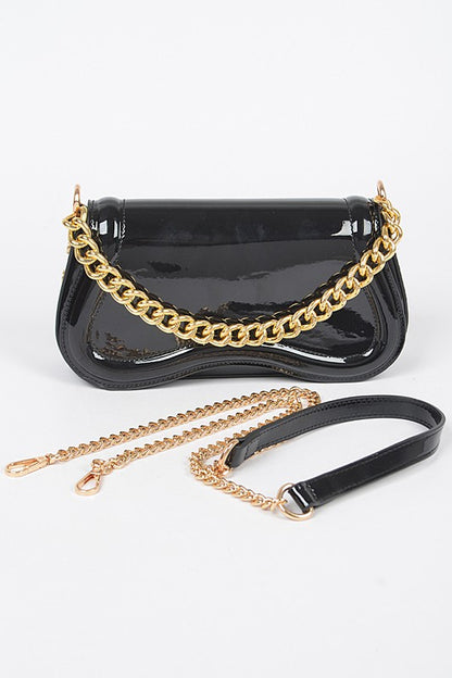 Vegan Patent Leather Iconic Crossbody Bag