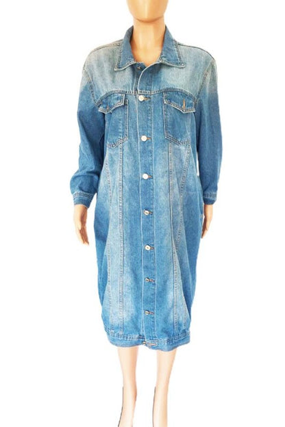 Not Yours Sexy Denim Jacket Dress