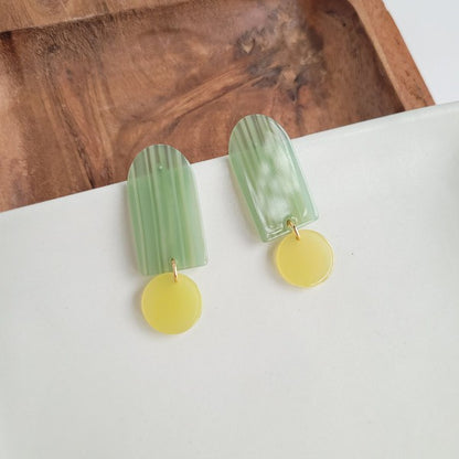 Rory Earrings - Sage & Lemon