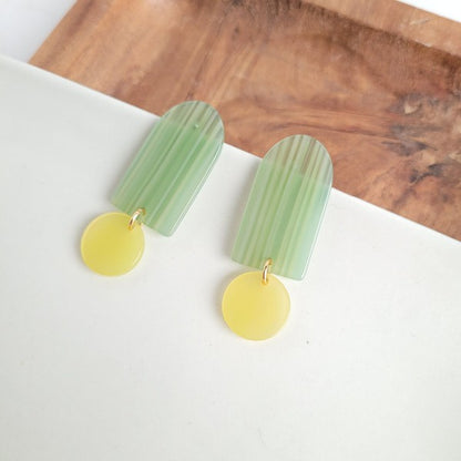 Rory Earrings - Sage & Lemon