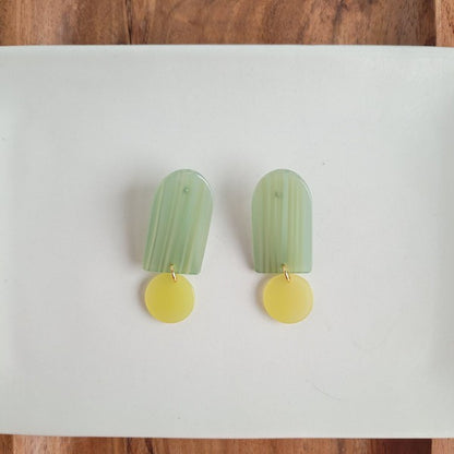 Rory Earrings - Sage & Lemon