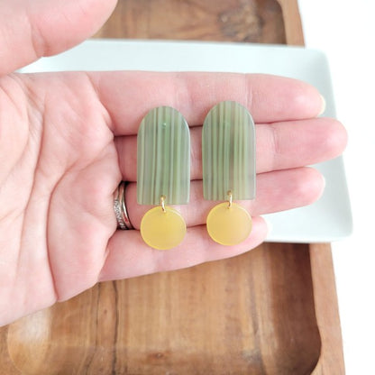 Rory Earrings - Sage & Lemon